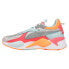 Фото #3 товара Puma RsX Club Galactic Lace Up Womens Grey Sneakers Casual Shoes 38924201