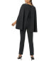 Фото #2 товара Adrianna Papell Knit Crepe Cape Jumpsuit Women's