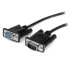 Фото #1 товара StarTech.com 0.5m Black Straight Through DB9 RS232 Serial Cable - M/F - Black - 0.5 m - DB-9 - DB-9 - Male - Female