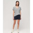 ფოტო #3 პროდუქტის SUPERDRY Studios Slub Embroidered Vee short sleeve v neck T-shirt