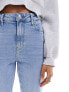 Фото #5 товара Pieces Tall Bella high waisted straight leg jeans in light blue