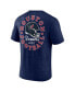 Фото #2 товара Men's Navy Houston Texans Big and Tall Two-Hit Throwback T-shirt
