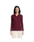 ფოტო #2 პროდუქტის Women's Long Sleeve Wide Rib Button Front Polo Shirt