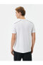 Фото #40 товара 4sam10036nk 000 Beyaz Erkek Polyester Jersey Kısa Kollu T-shirt