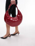 Фото #1 товара Topshop Samira scoop shoulder bag in red