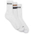 BOSS Qs Rib 10257968 socks 3 pairs Белый, EU 40-46 - фото #2