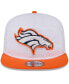 Фото #4 товара Men's White/Orange Denver Broncos 2024 NFL Training Camp Golfer Snapback Hat