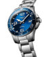 ფოტო #2 პროდუქტის Unisex Swiss Automatic HydroConquest Stainless Steel Bracelet Watch 39mm