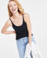 Фото #3 товара Women's Ribbed Scoop-Neck Tank Top, Created for Macy's