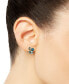 ფოტო #2 პროდუქტის Blue Topaz Cluster Stud Earrings (2-1/10 ct. t.w.) in 14k Gold-Plated Sterling Silver