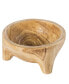 Фото #1 товара Burned Wood Carved Small Serving Fruit Bowl Bread Basket
