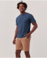 Seaside Linen Blend Short Sleeve Pocket Crew T-Shirt Made With Organic Cotton