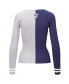 Women's Navy, White Dallas Cowboys Cargo Sweater
