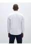 Фото #5 товара Рубашка LC WAIKIKI Slim Fit с длинным рукавом с ажурным узором для мужчин