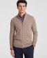 Фото #1 товара Men's Full-Zip Cashmere Sweater, Created for Macy's