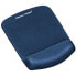 Fellowes 9287302 - Blue - Monochromatic - Fabric - Foam - Wrist rest - Non-slip base