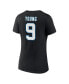 Women's Bryce Young Black Carolina Panthers Icon Name and Number V-Neck T-shirt