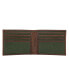 ფოტო #6 პროდუქტის Men's Canvas with Leather Trim Bifold Wallet