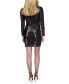 ფოტო #4 პროდუქტის Women's Chain-Neck Sequin Dress