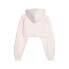 Фото #2 товара Puma Ll X Cropped Pullover Hoodie Womens Pink Casual Outerwear 52396124