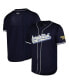 Фото #1 товара Men's Navy Georgia Tech Yellow Jackets Mesh Full-Button Replica Baseball Jersey