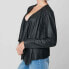 BLANK NYC @ME 301561 Jacket crocodile faux suede open cardigan black size S