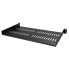 Фото #2 товара StarTech.com 1U Server Rack Shelf - Universal Vented Rack Mount Cantilever Tray for 19" Network Equipment Rack & Cabinet - Heavy Duty Steel – Weight Capacity 50lb/23kg - 10" Deep Shelf - Black - Rack shelf - Black - Steel - 20 kg - 1U - 482.6 mm