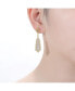 Фото #2 товара 14K Gold Plated Cubic Zirconia Dangle Earrings