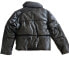 Фото #9 товара Levi's Puffer Jacket Women's Size M Quilted Black Faux Leather New