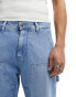 Lee panelled carpenter straight fit jeans in light wash