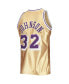 ფოტო #4 პროდუქტის Men's Magic Johnson Gold Los Angeles Lakers 75th Anniversary 1984-85 Hardwood Classics Swingman Jersey