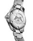 ფოტო #2 პროდუქტის Men's Swiss Automatic Silver-Tone Stainless Steel Bracelet Watch 43mm