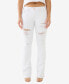 Джинсы с очаровательным бахромой True Religion Becca Bootcut для женщин Optic White Destroyed, 27 - фото #1