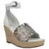 Фото #4 товара Matisse Roma Snake Espadrille Wedge Womens White Casual Sandals ROMA-WHX