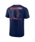 ფოტო #2 პროდუქტის Men's Navy, White New England Patriots Two-Pack 2023 Schedule T-shirt Combo Set