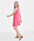 Фото #2 товара Women's Printed Sleeveless Flip-Flop Dress, Created for Macy's