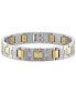 Men's Diamond Watch Link Bracelet (1/2 ct. t.w.) in Stainless Steel and Gold-Tone Ion-Plate