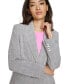 Women's Single-Button Peak-Collar Menswear Blazer