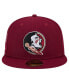 Фото #2 товара Men's Garnet Florida State Seminoles Throwback 59FIFTY Fitted Hat