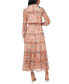 ფოტო #2 პროდუქტის Women's Printed Tiered Maxi Dress