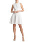 ფოტო #1 პროდუქტის Women's Textured V-Neck 3/4-Sleeve Dress