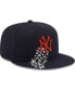 Фото #4 товара Men's Navy New York Yankees Meteor 59FIFTY Fitted Hat