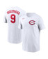 Men's Mike Moustakas White Cincinnati Reds 2022 Field of Dreams Name and Number T-shirt