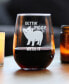 Gettin' Piggy Funny Pig Gifts Stem Less Wine Glass, 17 oz