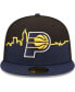 Фото #4 товара Men's Navy, Black Indiana Pacers 2022 Tip-Off 59FIFTY Fitted Hat