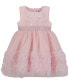 ფოტო #3 პროდუქტის Baby Girls Fit-and-Flare Embroidered Dress with Rosettes