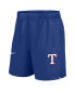 Men's Royal Texas Rangers Woven Victory Performance Shorts