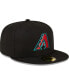 Фото #2 товара Men's Black Arizona Diamondbacks Alternate Authentic Collection On-Field 59FIFTY Fitted Hat