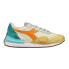 Фото #1 товара Diadora Equipe Mad Tennis Lace Up Mens Blue, Off White, Yellow Sneakers Casual
