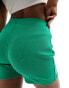 Kaiia ribbed legging shorts in green